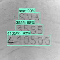 Exemple OCR sur gravures laser Exemple OCR sur gravures laser